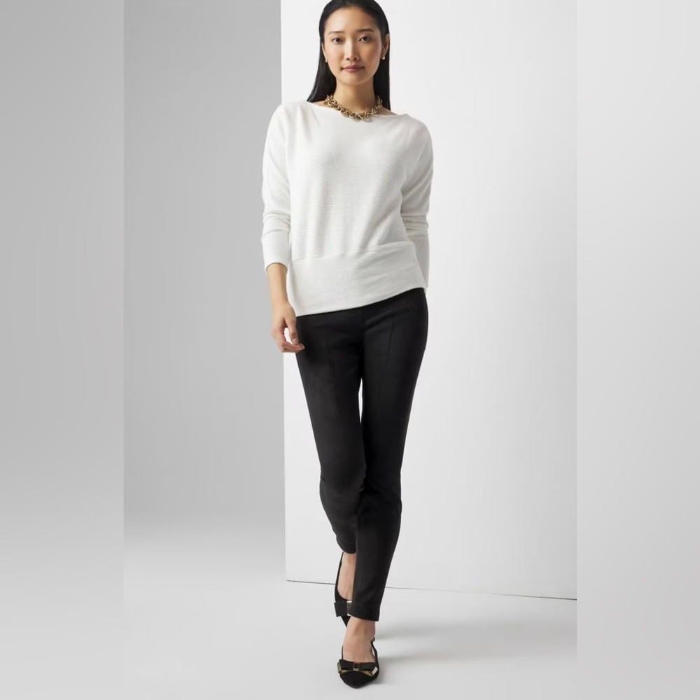 White House Black Market | Gray Faux Suede Pants